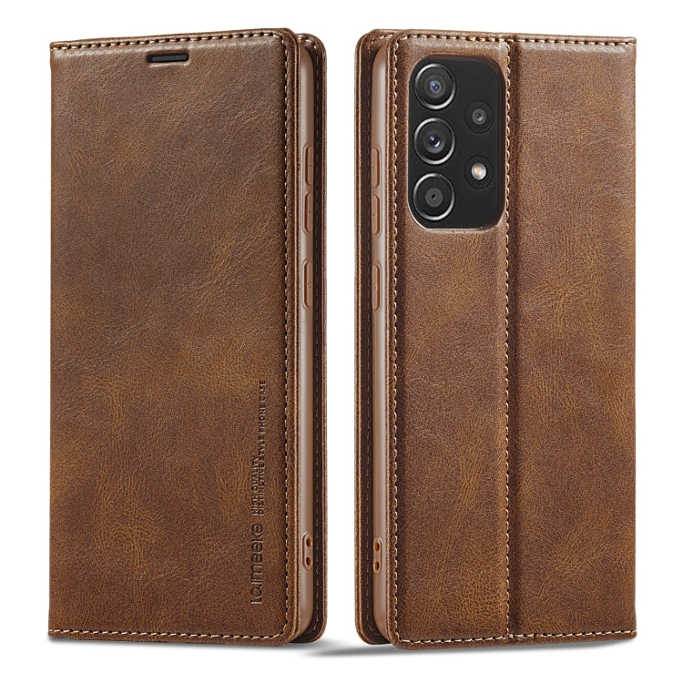 Custodia per telefono in pelle antifurto LC.IMEEKE RFID, For iPhone 14 Pro, For iPhone 14 Pro Max, For iPhone 12 Pro/12, For iPhone 12 Pro Max, For Samsung Galaxy A53 5G