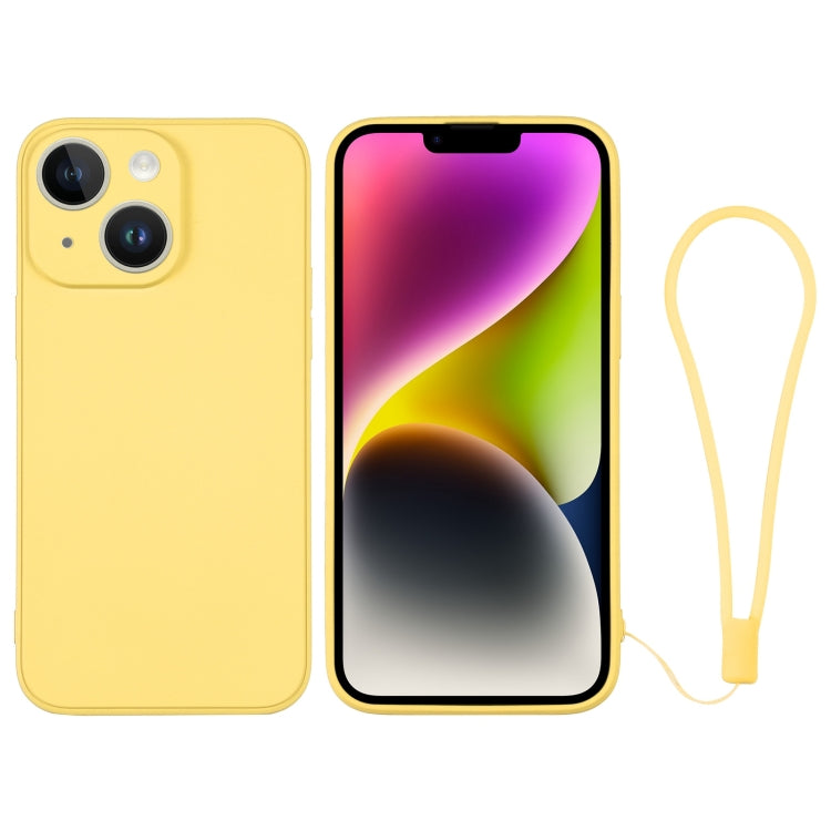 Custodia per telefono in silicone con cinturino da polso, For iPhone 14, For iPhone 14 Plus