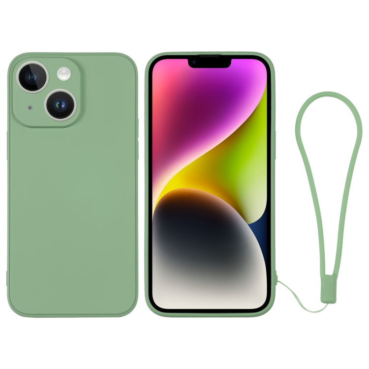 Custodia per telefono in silicone con cinturino da polso, For iPhone 14, For iPhone 14 Plus