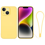 Custodia per telefono in silicone con cinturino da polso, For iPhone 14, For iPhone 14 Plus