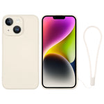Custodia per telefono in silicone con cinturino da polso, For iPhone 14, For iPhone 14 Plus