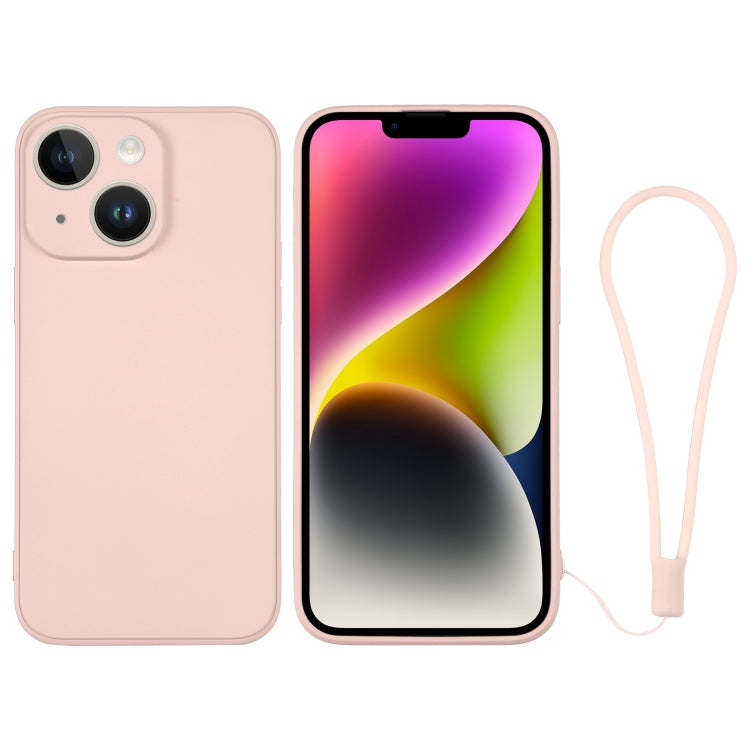 Custodia per telefono in silicone con cinturino da polso, For iPhone 14, For iPhone 14 Plus
