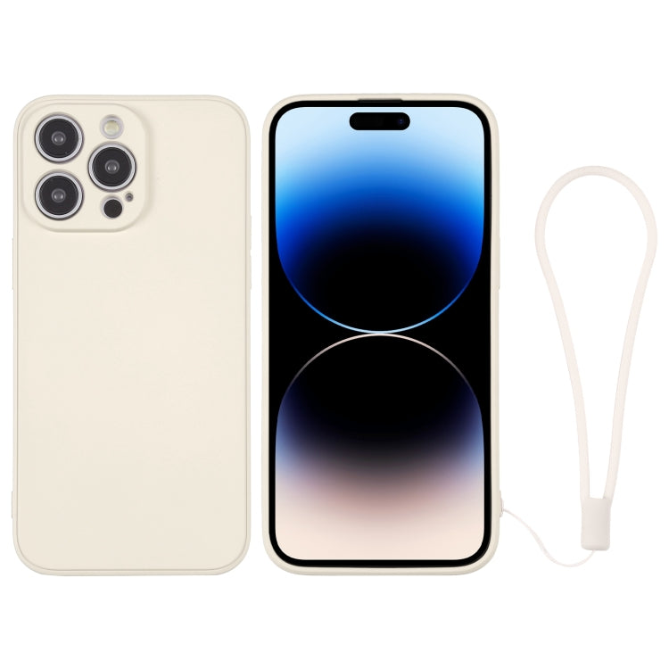 Custodia per telefono in silicone con cinturino da polso, For iPhone 14 Pro, For iPhone 14 Pro Max