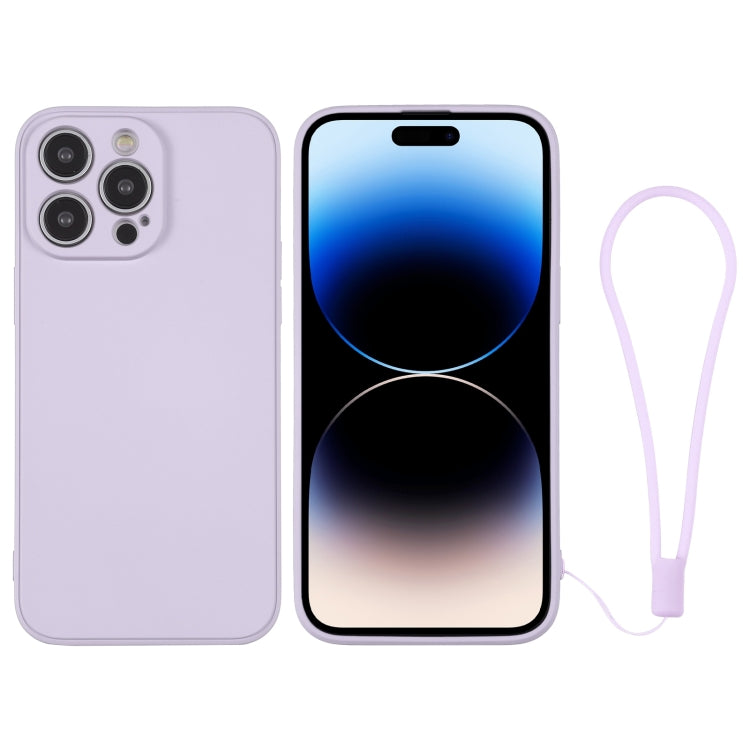 Custodia per telefono in silicone con cinturino da polso, For iPhone 14 Pro, For iPhone 14 Pro Max