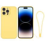 Custodia per telefono in silicone con cinturino da polso, For iPhone 14 Pro, For iPhone 14 Pro Max