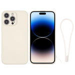 Custodia per telefono in silicone con cinturino da polso, For iPhone 14 Pro, For iPhone 14 Pro Max
