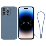 Custodia per telefono in silicone con cinturino da polso, For iPhone 14 Pro, For iPhone 14 Pro Max