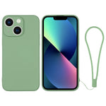 Custodia per telefono in silicone con cinturino da polso, For iPhone 13 mini, For iPhone 13
