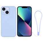 Custodia per telefono in silicone con cinturino da polso, For iPhone 13 mini, For iPhone 13