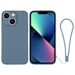 Custodia per telefono in silicone con cinturino da polso, For iPhone 13 mini, For iPhone 13