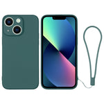 Custodia per telefono in silicone con cinturino da polso, For iPhone 13 mini, For iPhone 13