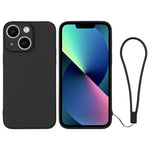 Custodia per telefono in silicone con cinturino da polso, For iPhone 13 mini, For iPhone 13