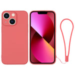 Custodia per telefono in silicone con cinturino da polso, For iPhone 13 mini, For iPhone 13