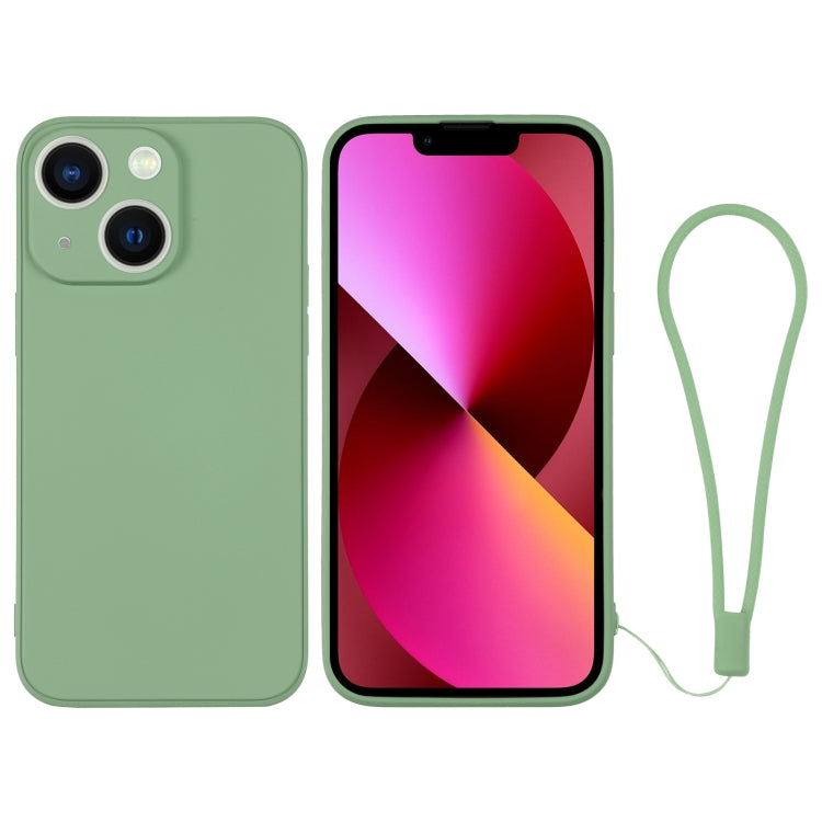 Custodia per telefono in silicone con cinturino da polso, For iPhone 13 mini, For iPhone 13