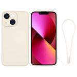 Custodia per telefono in silicone con cinturino da polso, For iPhone 13 mini, For iPhone 13