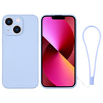 Custodia per telefono in silicone con cinturino da polso, For iPhone 13 mini, For iPhone 13