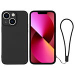 Custodia per telefono in silicone con cinturino da polso, For iPhone 13 mini, For iPhone 13