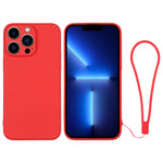 Custodia per telefono in silicone con cinturino da polso, For iPhone 13 Pro, For iPhone 13 Pro Max