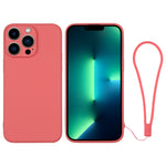 Custodia per telefono in silicone con cinturino da polso, For iPhone 13 Pro, For iPhone 13 Pro Max