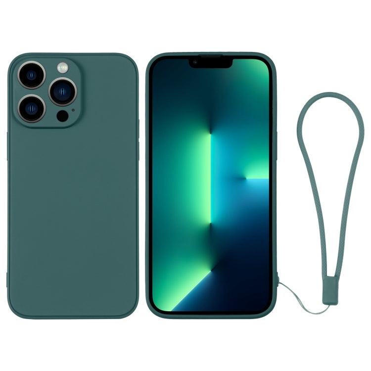 Custodia per telefono in silicone con cinturino da polso, For iPhone 13 Pro, For iPhone 13 Pro Max