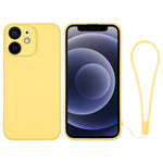 Custodia per telefono in silicone con cinturino da polso, For iPhone 12 mini, For iPhone 12