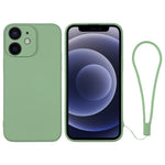 Custodia per telefono in silicone con cinturino da polso, For iPhone 12 mini, For iPhone 12