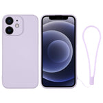 Custodia per telefono in silicone con cinturino da polso, For iPhone 12 mini, For iPhone 12