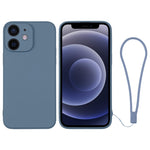 Custodia per telefono in silicone con cinturino da polso, For iPhone 12 mini, For iPhone 12