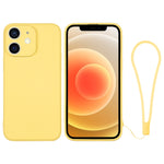 Custodia per telefono in silicone con cinturino da polso, For iPhone 12 mini, For iPhone 12