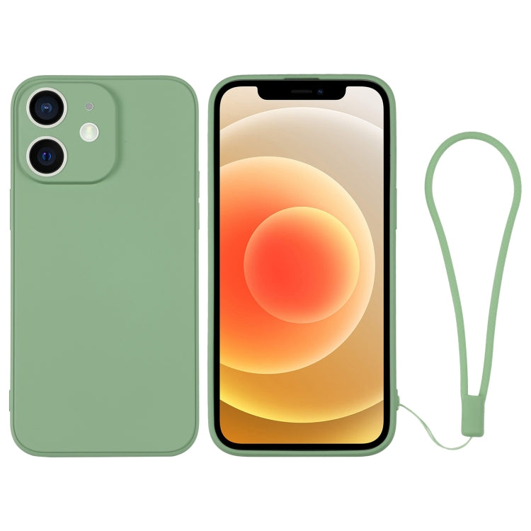 Custodia per telefono in silicone con cinturino da polso, For iPhone 12 mini, For iPhone 12