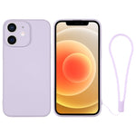 Custodia per telefono in silicone con cinturino da polso, For iPhone 12 mini, For iPhone 12