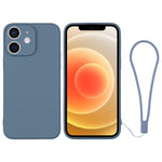 Custodia per telefono in silicone con cinturino da polso, For iPhone 12 mini, For iPhone 12
