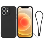 Custodia per telefono in silicone con cinturino da polso, For iPhone 12 mini, For iPhone 12