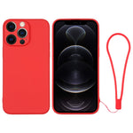 Custodia per telefono in silicone con cinturino da polso, For iPhone 12 Pro, For iPhone 12 Pro Max
