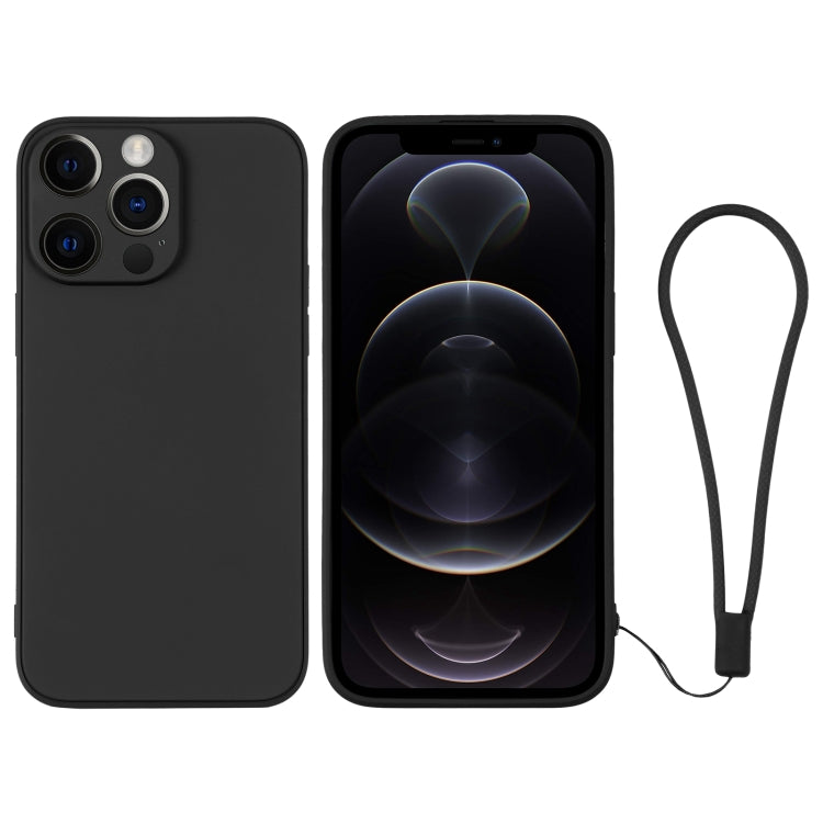 Custodia per telefono in silicone con cinturino da polso, For iPhone 12 Pro, For iPhone 12 Pro Max