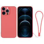 Custodia per telefono in silicone con cinturino da polso, For iPhone 12 Pro, For iPhone 12 Pro Max