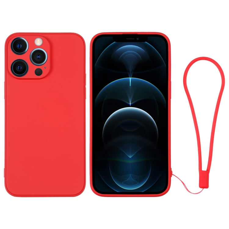 Custodia per telefono in silicone con cinturino da polso, For iPhone 12 Pro, For iPhone 12 Pro Max