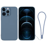 Custodia per telefono in silicone con cinturino da polso, For iPhone 12 Pro, For iPhone 12 Pro Max