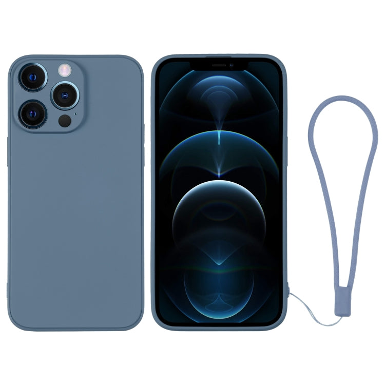 Custodia per telefono in silicone con cinturino da polso, For iPhone 12 Pro, For iPhone 12 Pro Max