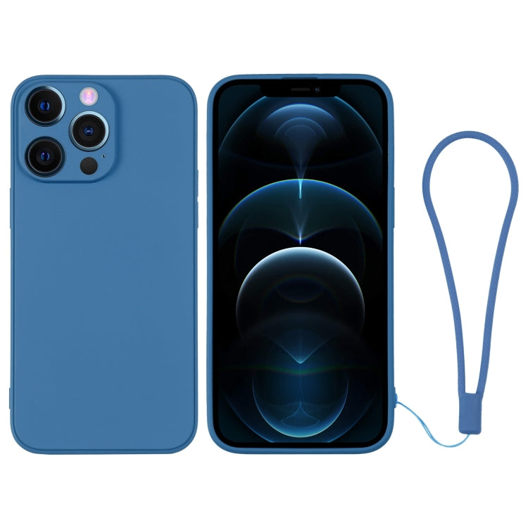 Custodia per telefono in silicone con cinturino da polso, For iPhone 12 Pro, For iPhone 12 Pro Max