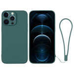 Custodia per telefono in silicone con cinturino da polso, For iPhone 12 Pro, For iPhone 12 Pro Max