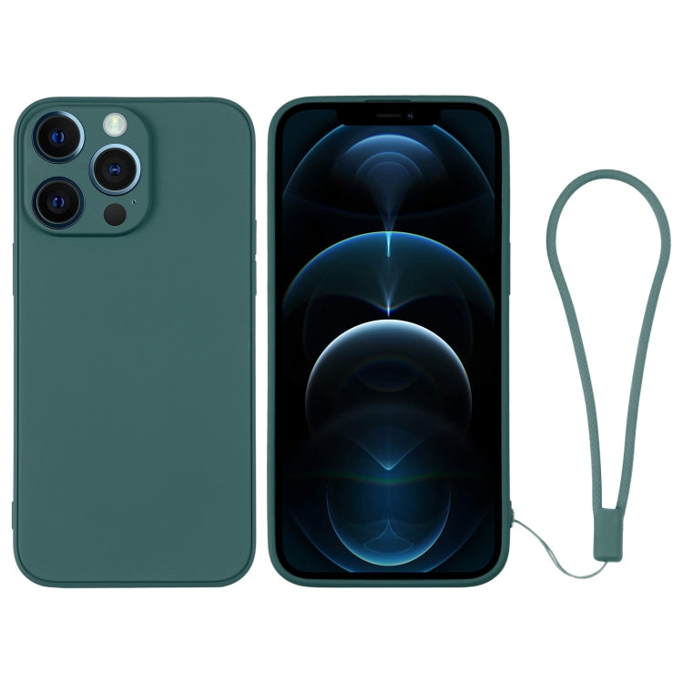 Custodia per telefono in silicone con cinturino da polso, For iPhone 12 Pro, For iPhone 12 Pro Max