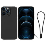 Custodia per telefono in silicone con cinturino da polso, For iPhone 12 Pro, For iPhone 12 Pro Max