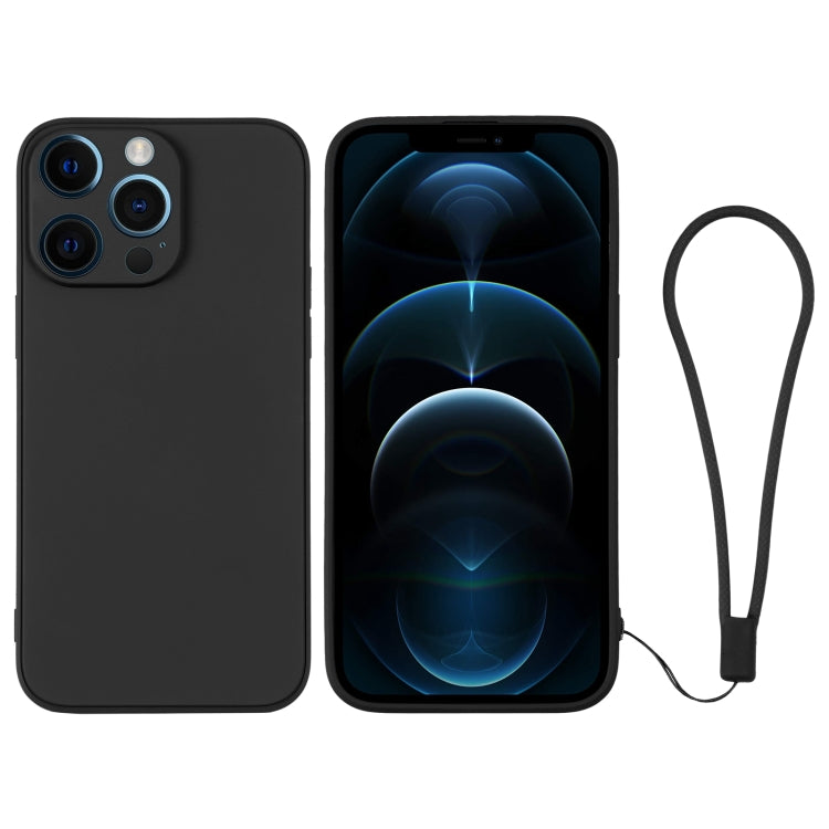 Custodia per telefono in silicone con cinturino da polso, For iPhone 12 Pro, For iPhone 12 Pro Max