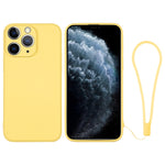 Custodia per telefono in silicone con cinturino da polso, For iPhone 11, For iPhone 11 Pro