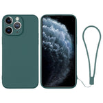 Custodia per telefono in silicone con cinturino da polso, For iPhone 11, For iPhone 11 Pro