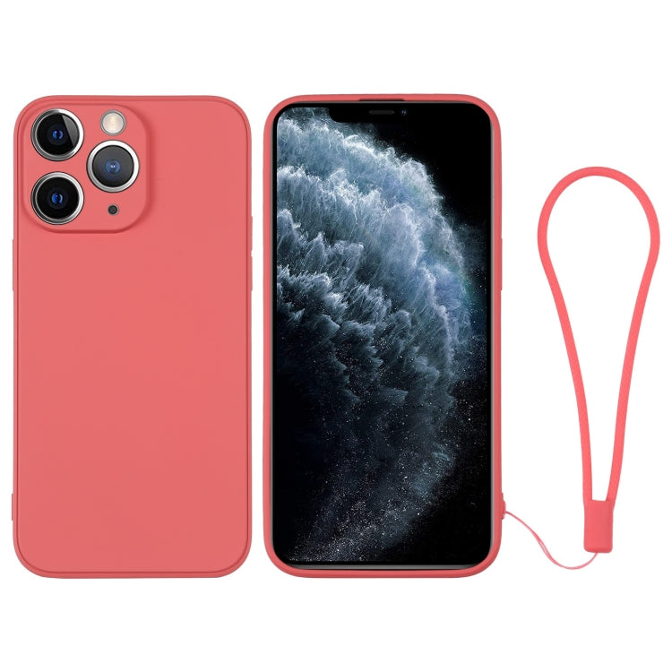 Custodia per telefono in silicone con cinturino da polso, For iPhone 11 Pro Max