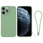 Custodia per telefono in silicone con cinturino da polso, For iPhone 11 Pro Max