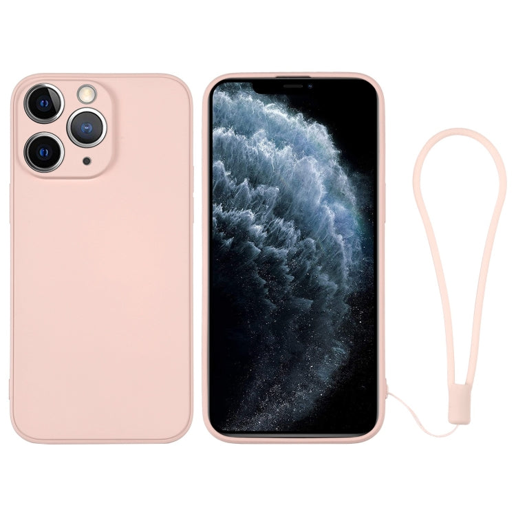Custodia per telefono in silicone con cinturino da polso, For iPhone 11 Pro Max