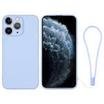 Custodia per telefono in silicone con cinturino da polso, For iPhone 11 Pro Max